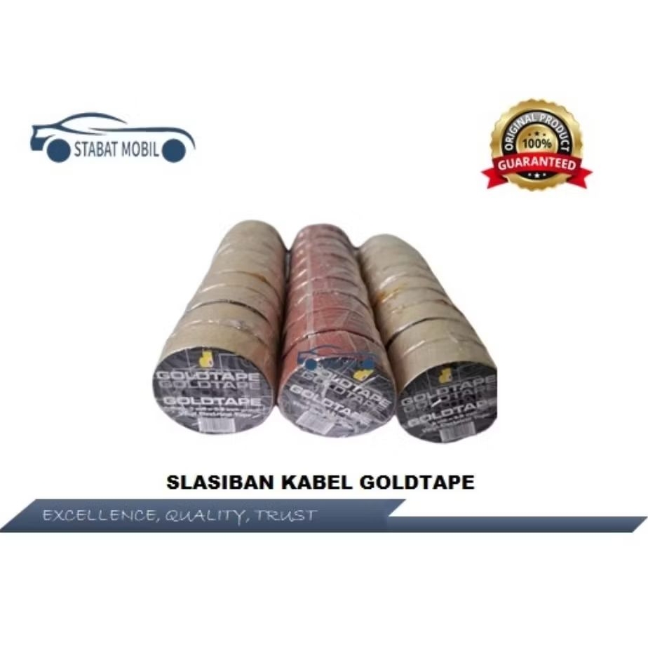 

Slasiban/ Selotip/ Isolasi GoldTape kecil 5 mill*5/8 inch MERAH, BENING, isolasi Star HITAM (1 rol= 10 pcs)