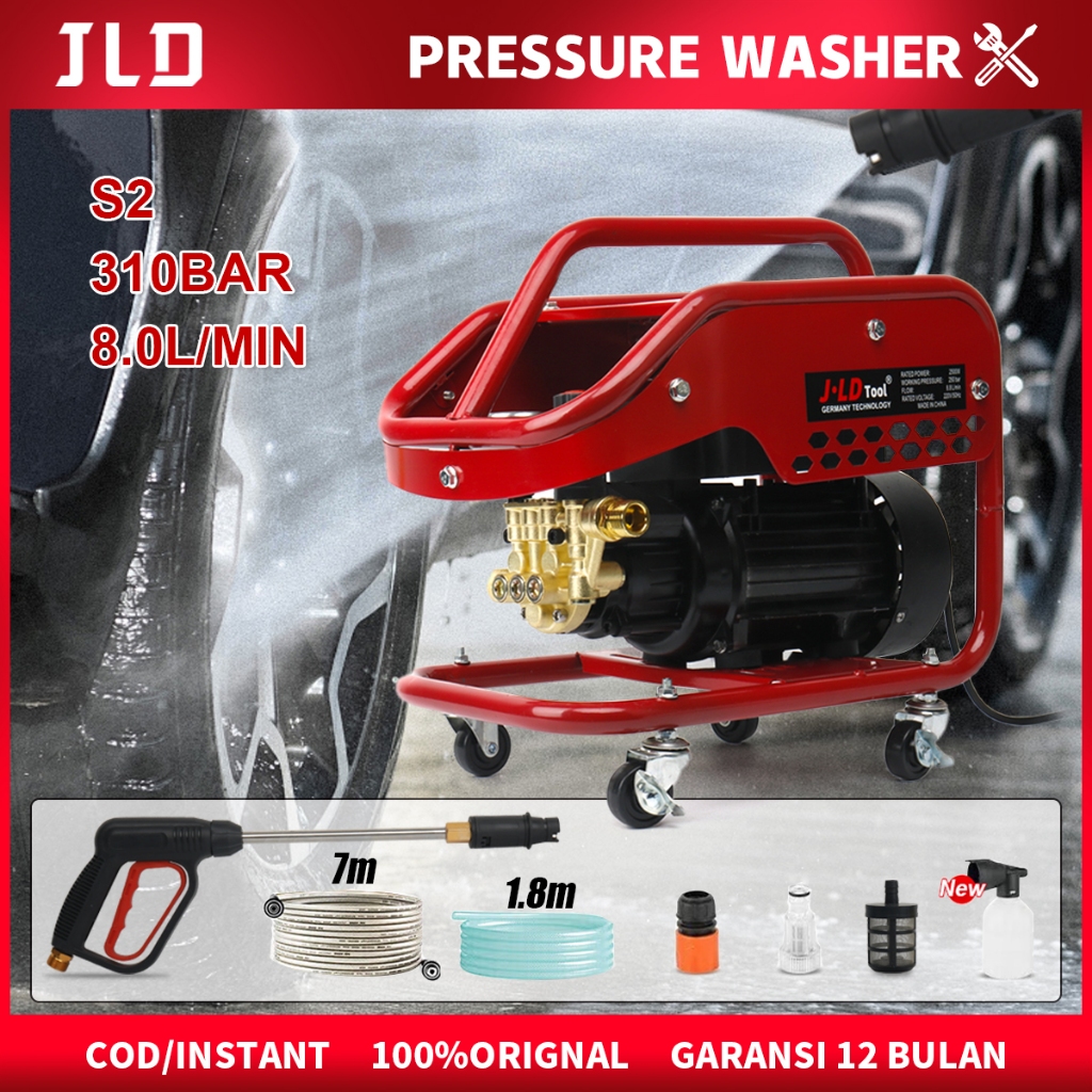 Bondarui90 - JLD Mesin Cuci Jet Cleaner S2 310Bar Steam Pressure Washer