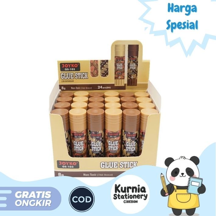 

Joyko Lem Kertas / Glue Stick GS-103 Motif Batik 8g ( Satuan )