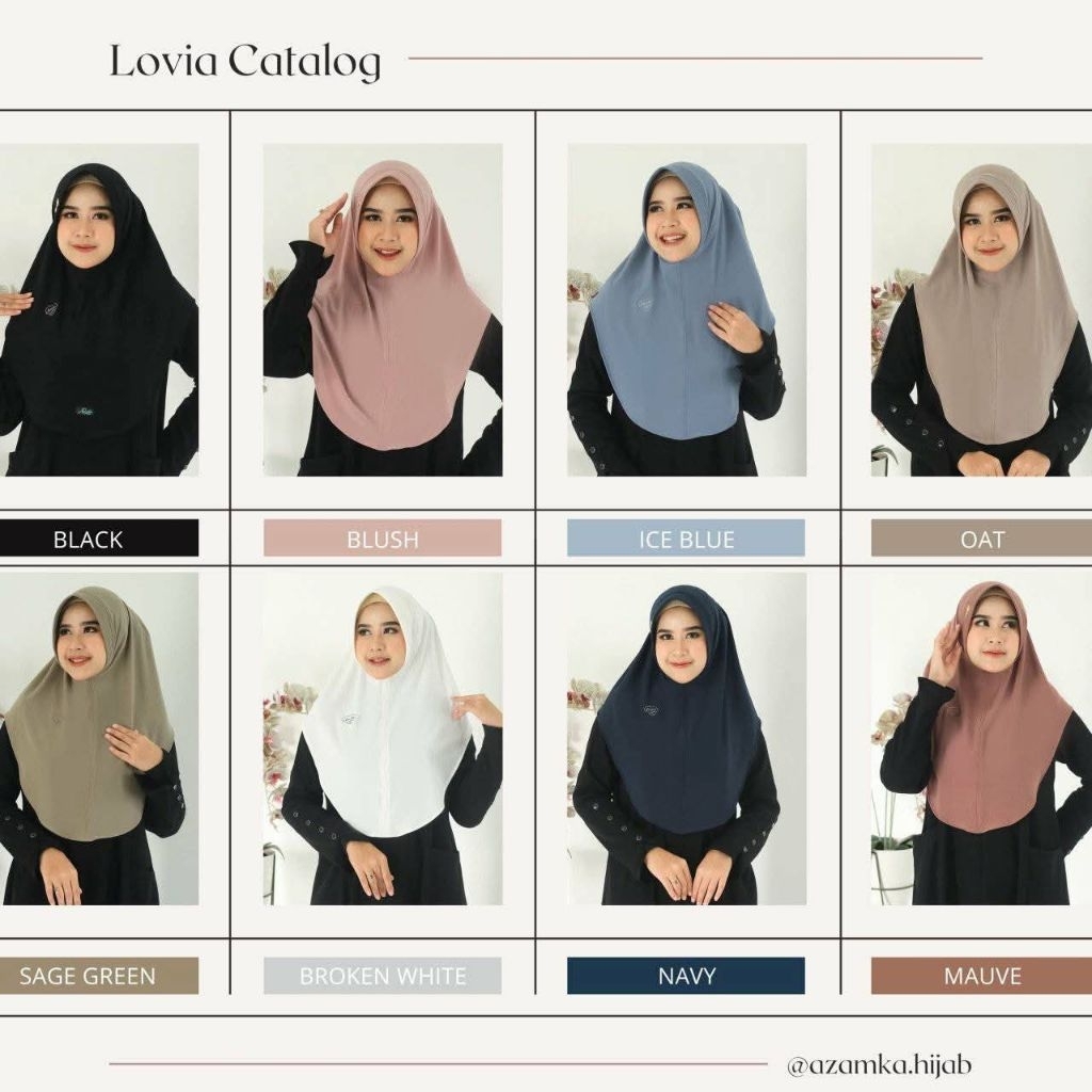 KERUDUNG HIJAB BERGO LOVIA BY AZAMKA