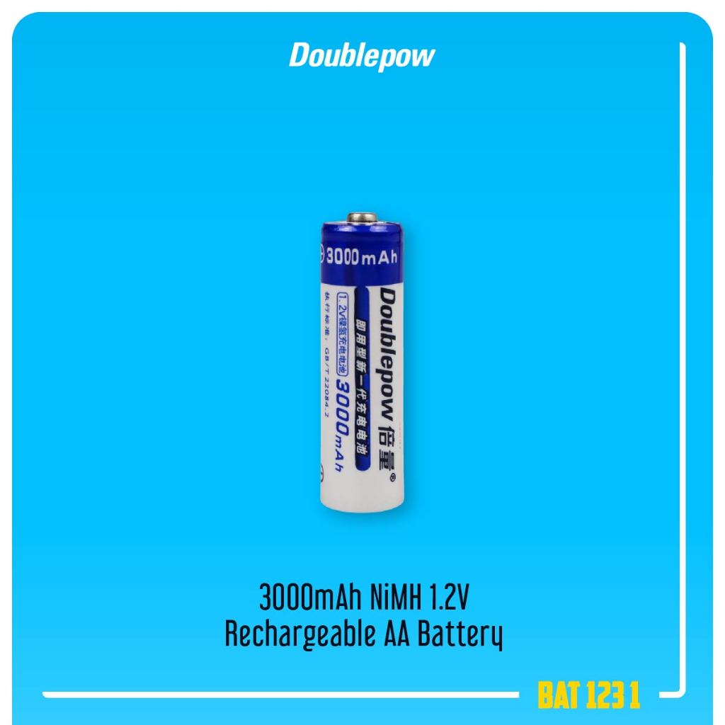 Mycoolcell Doublepow 3000Mah Nimh 1.2V Rechargeable Aa Battery Baterai A2