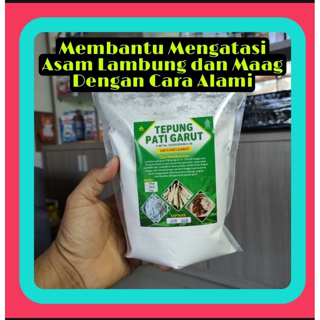 

TEPUNG GARUT 1 Kg /PATI ASAM LAMBUNG/ANGKRIK /ARROWROOT solusi Asam Lambung dan Maag