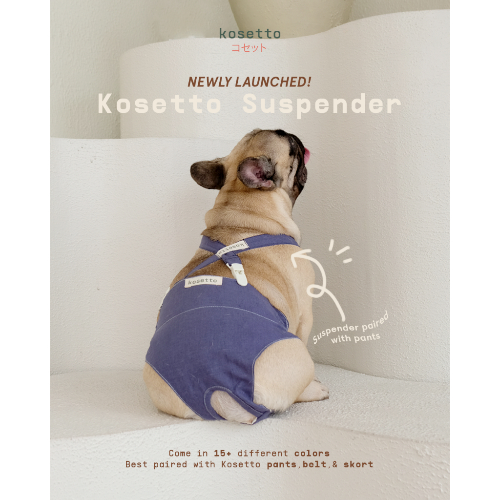 Kosetto Suspender | Suspender Anjing| Suspender Kucing| Suspender Popok Hewan