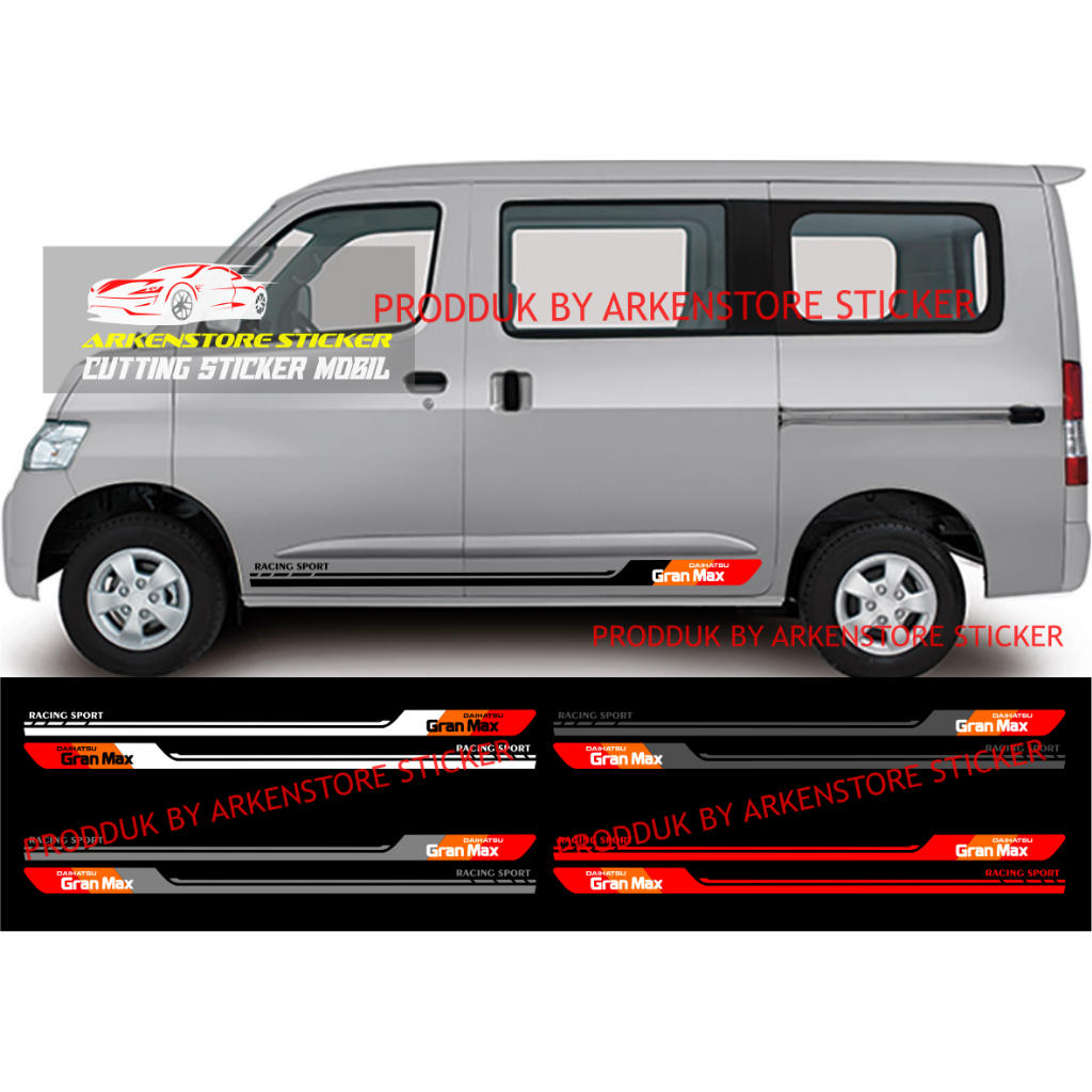 Stiker mobil daihatsu gran max cutting stiker sticker mobil gran max stiker terbaru