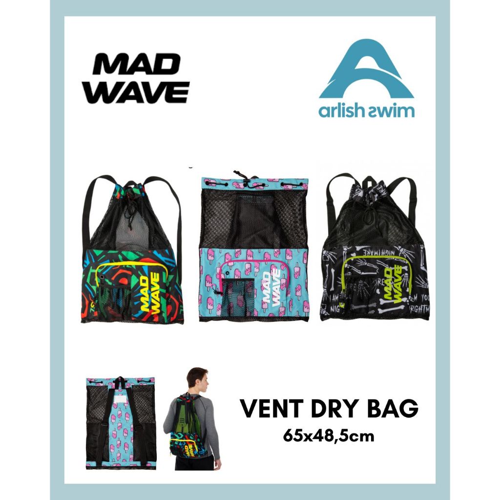 Vent Dry Bag Madwave Pattern / Tas Alat Renang Madwave