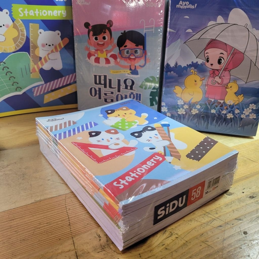 

Buku Tulis SIDU 58 Lembar (1 Pack 10 Buku) — Kertas Tebal & Halus