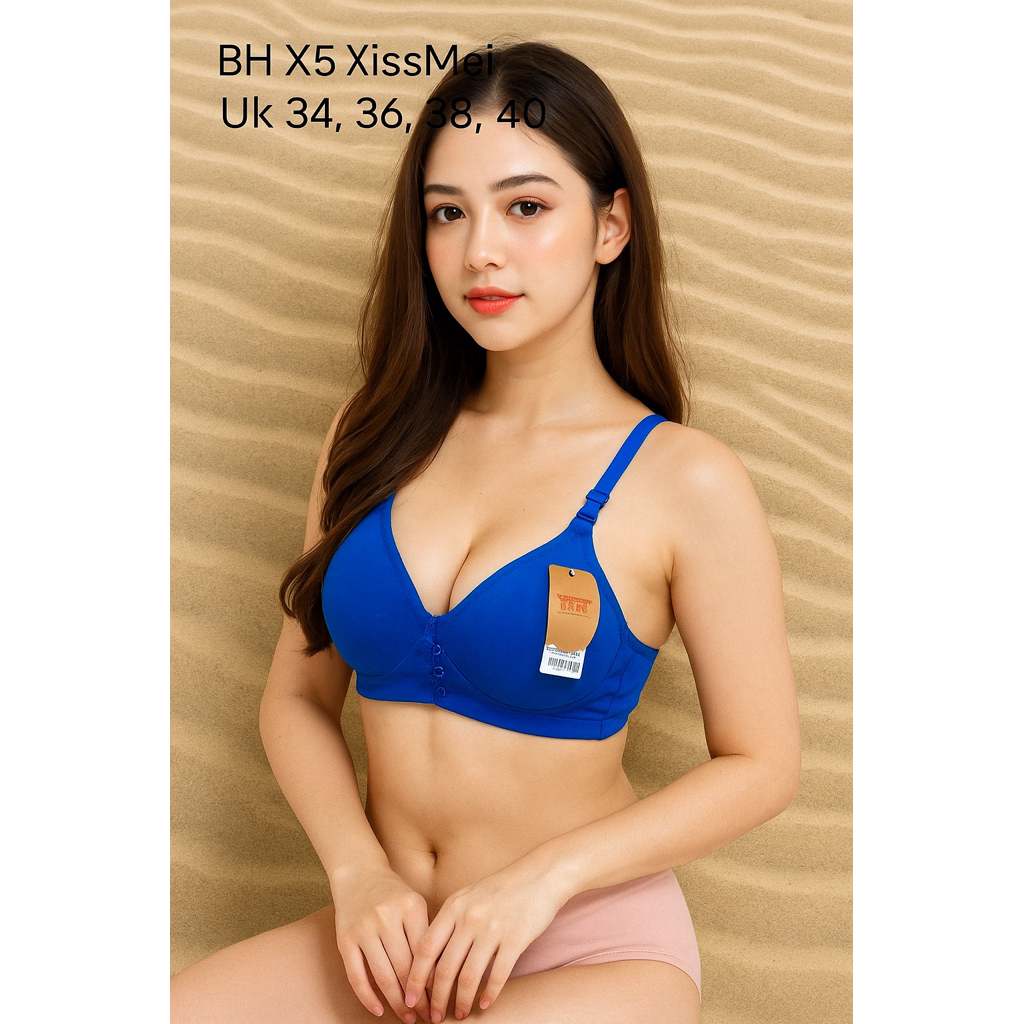 BRA BH XISSMEI X5 KAIT 2 POLOS BUSA TANPA KAWAT PREMIUM BRA
