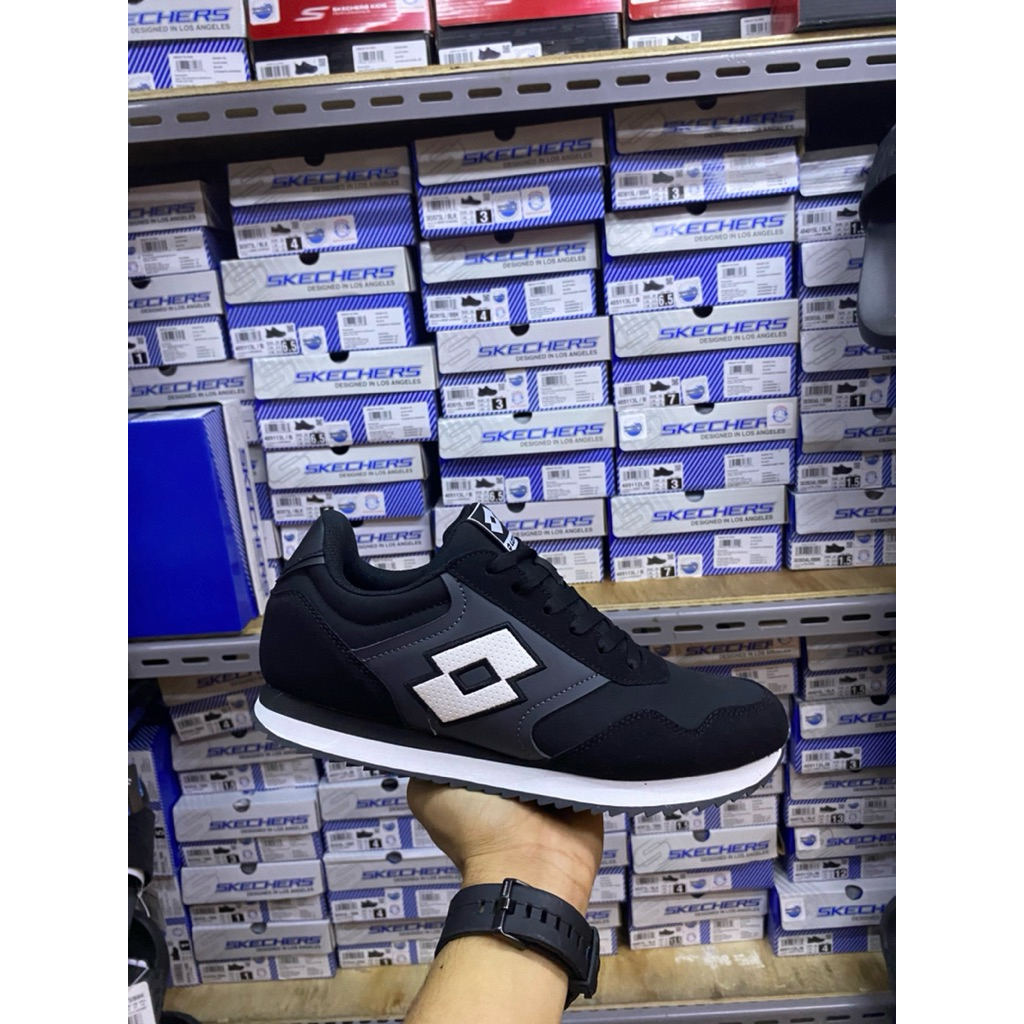 Sneakers pria sepatu lotto original / lotto erdem mens sneakers shoes-black