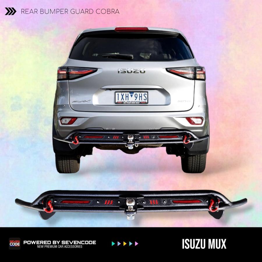 REAR BUMPER GUARD TOWING COBRA - TOWING PENGAMAN BELAKANG SEVENCODE - NEW ISUZU MUX MU-X