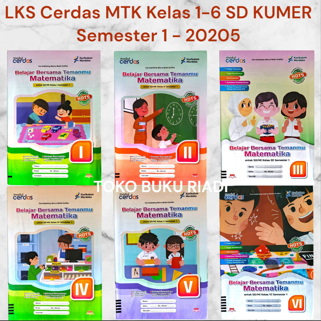 LKS CERDAS MATEMATIKA KELAS 1-6 SD KURIKULUM MERDEKA SEMESTER 1 - 2025
