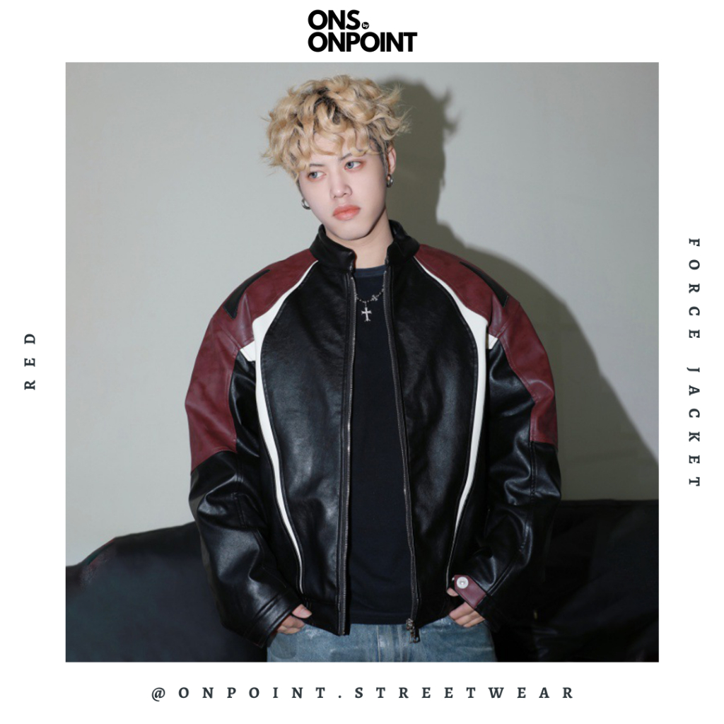 [ONS BY ONPOINT] Force Jacket - jaket kulit pria jaket varsity pria leather jacket baseball jaket va
