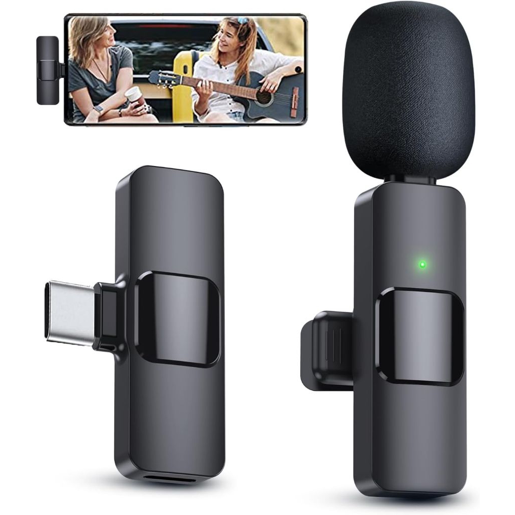 Microphone Wireless K9 Lavalier Mini Mic Clip On Vlogger Youtubers