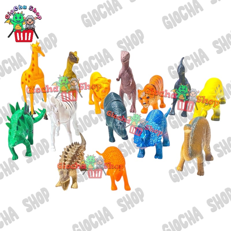 MAINAN ANAK HEWAN KECIL ANIMAL DINOSAURUS KARET - MAINAN BINATANG LIAR KARET ANIMAL FIGURE WILD ANIM