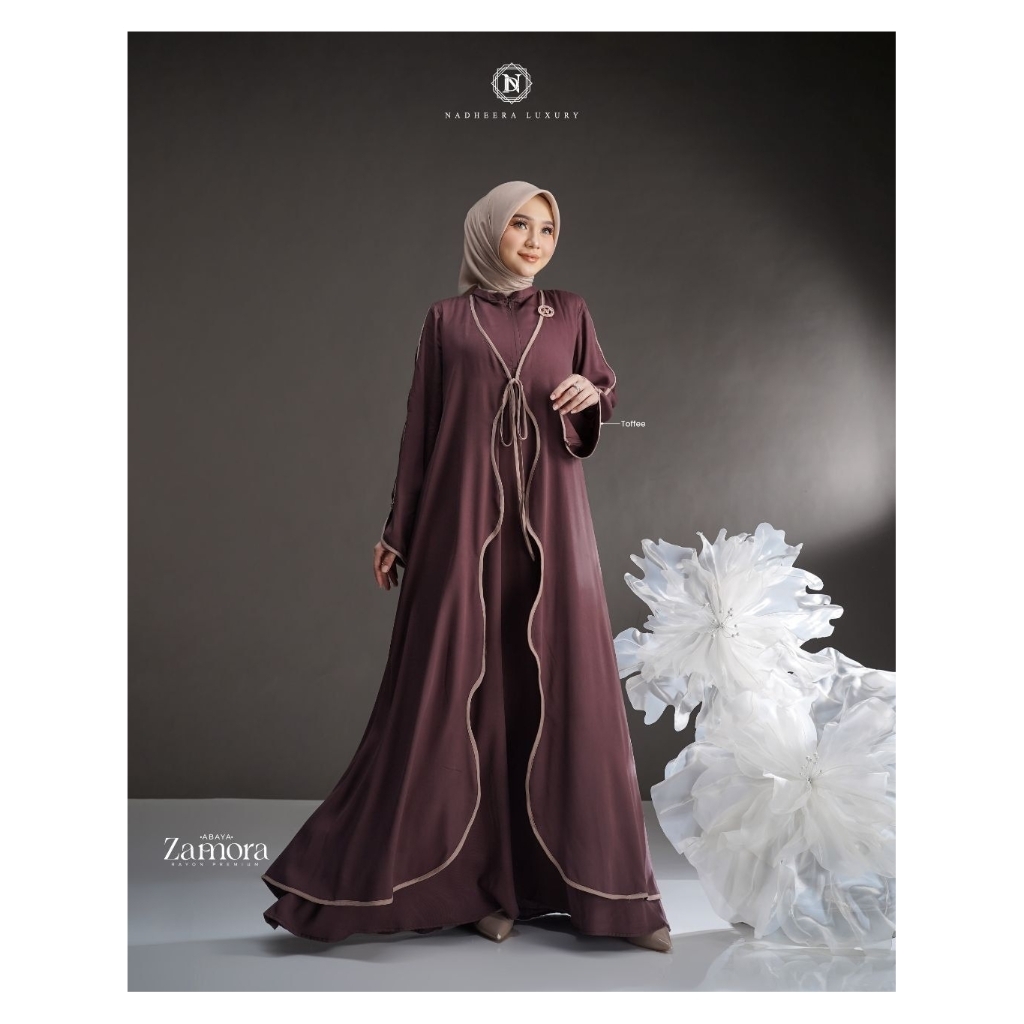 [PROMO NADHEERA LUXURY] ZAMORA ABAYA GAMIS KAFTAN JUBAH ABAYA PREMIUM NADHEERA LUXURY