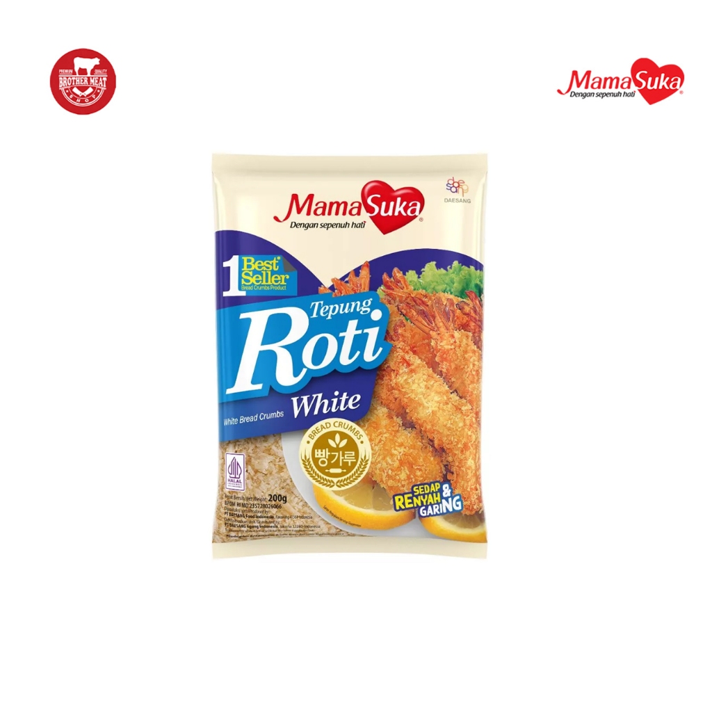 

MamaSuka Tepung Roti White Bread Crumbs 200gr