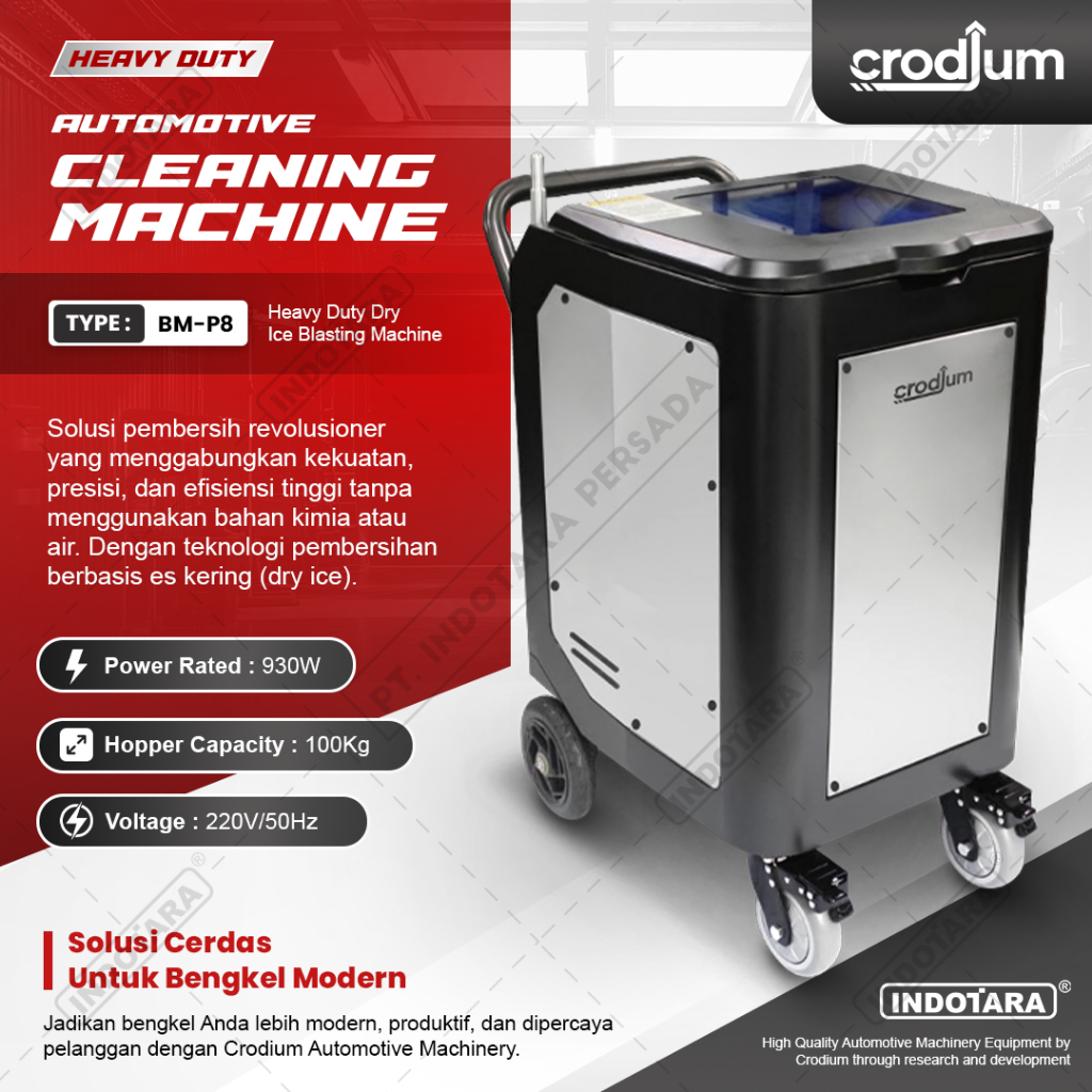 Dry Ice Blasting Machine / Mesin Blasting Kapasitas 100Kg Crodium BM-P8