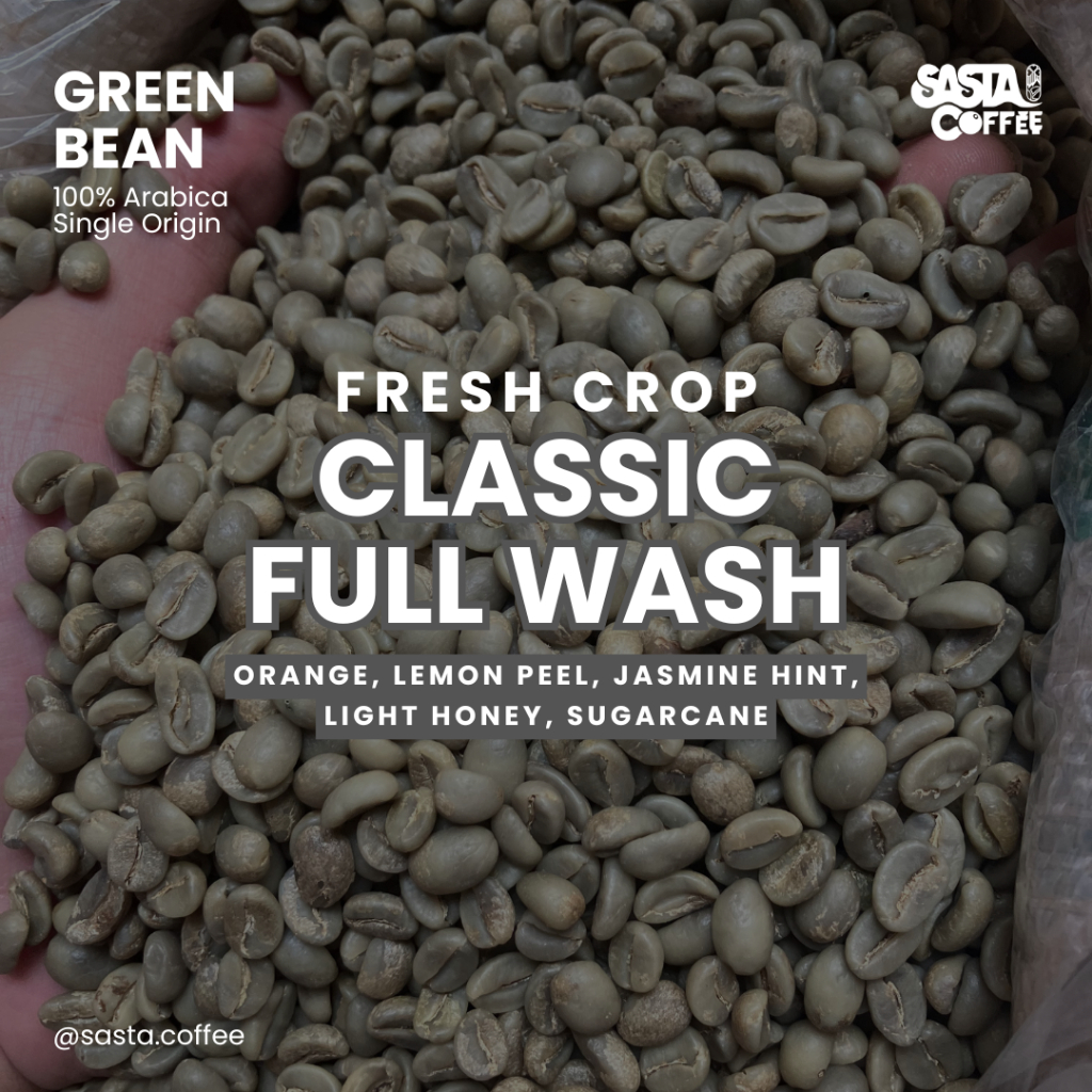 

Green Bean Kopi Arabika Ciwidey Classic Full Wash Single Origin
