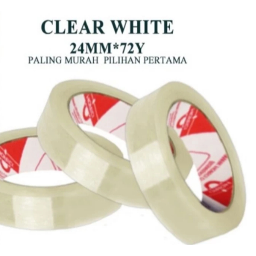 

Lakban 12mm *72yard dan 24mm *72yard Lakban kecil / Selotip super clear Isolasi atk sekolah