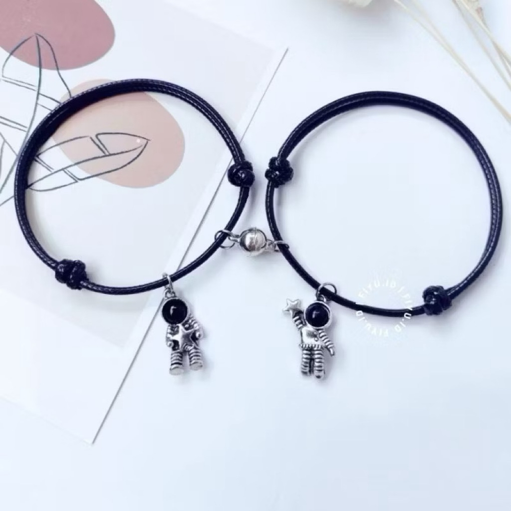 gelang astronot pakai magnet//gelang couple