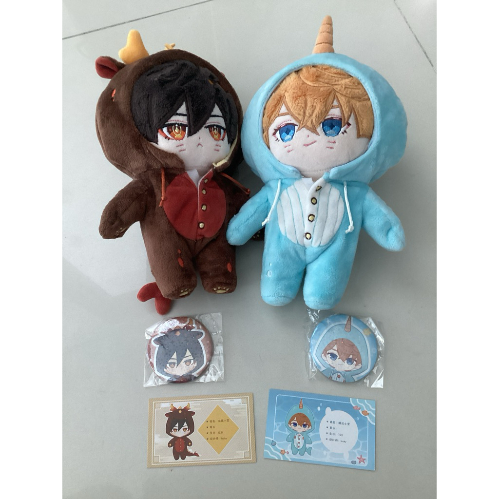 Omodoki Genshin Childe Zhongli 20cm Doll + Outfit