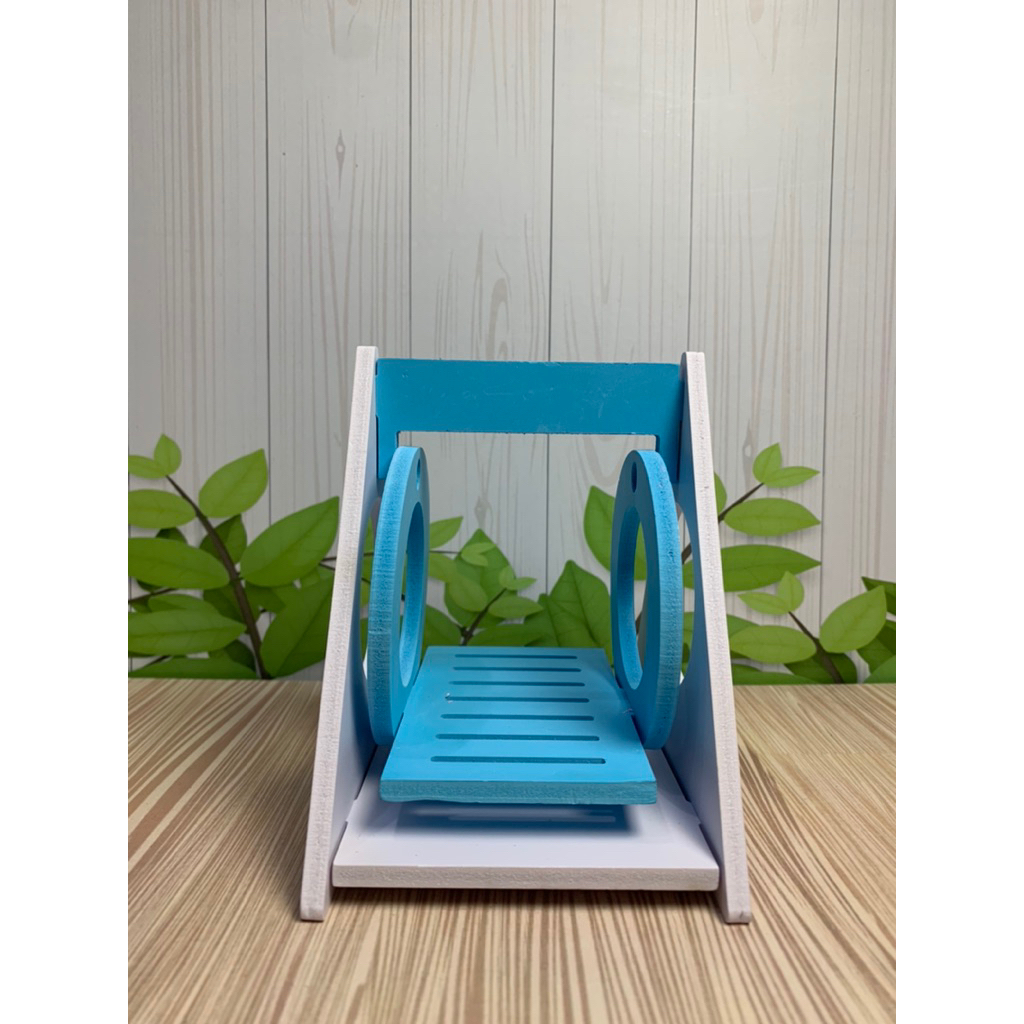 Rainbow Triangle Swing Mainan Ayunan Hamster
