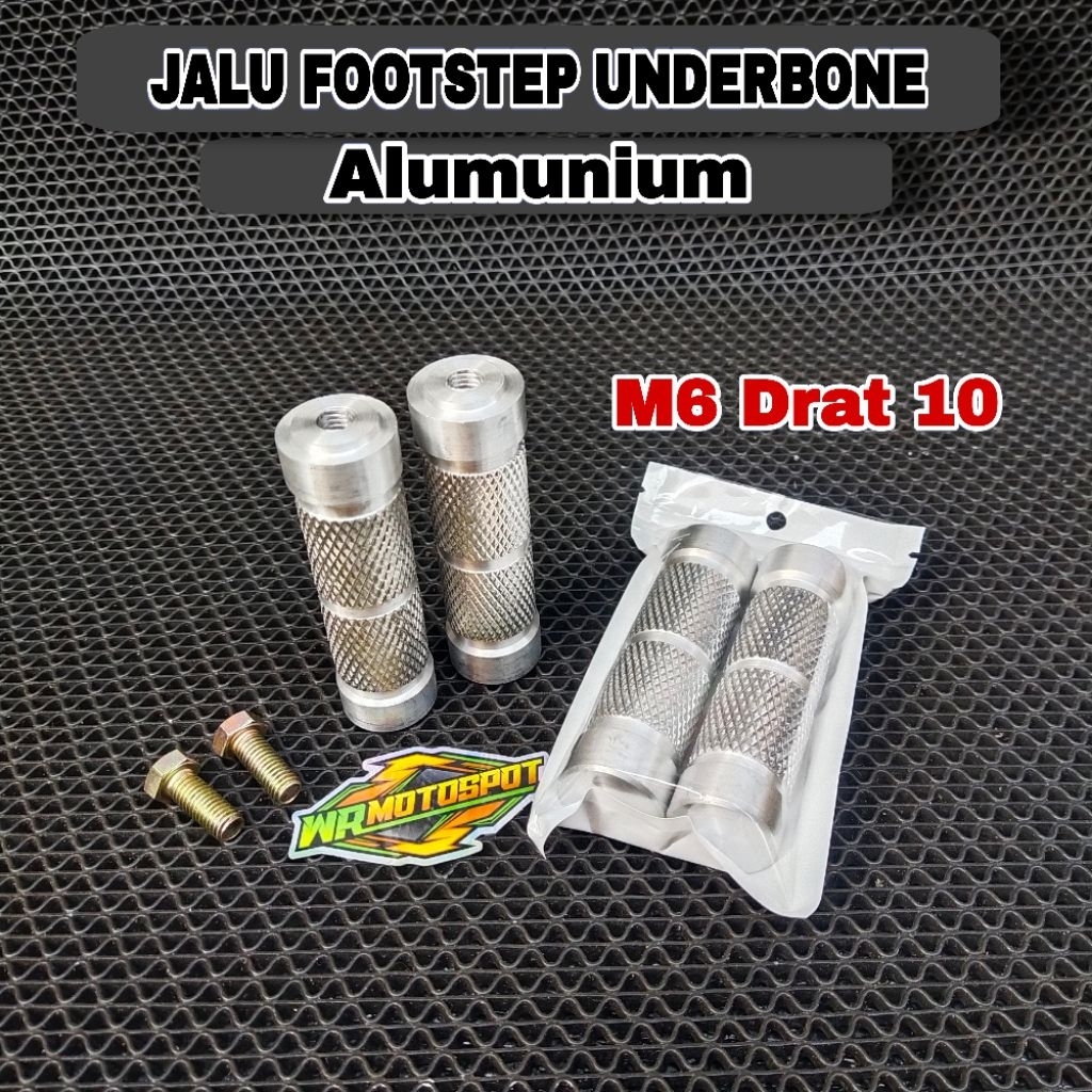 Jalu footstep duralium universal M6 Drat 10 jalu pustep underbone Model Lurus