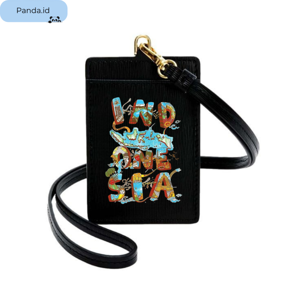 

Name Tag ID Card - Casing ID Card Kulit Motif Kota Nusantara