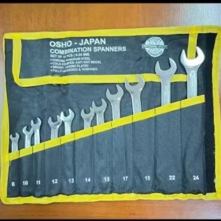 OSHO JAPAN Kunci Ring Pas set 11 pcs (8-24mm)