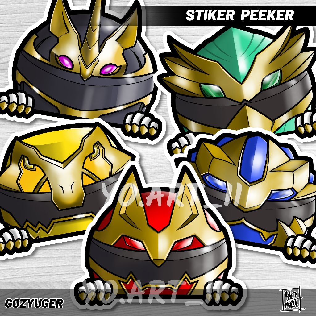 

Stiker peeker - Super Sentai series GOZYUGER