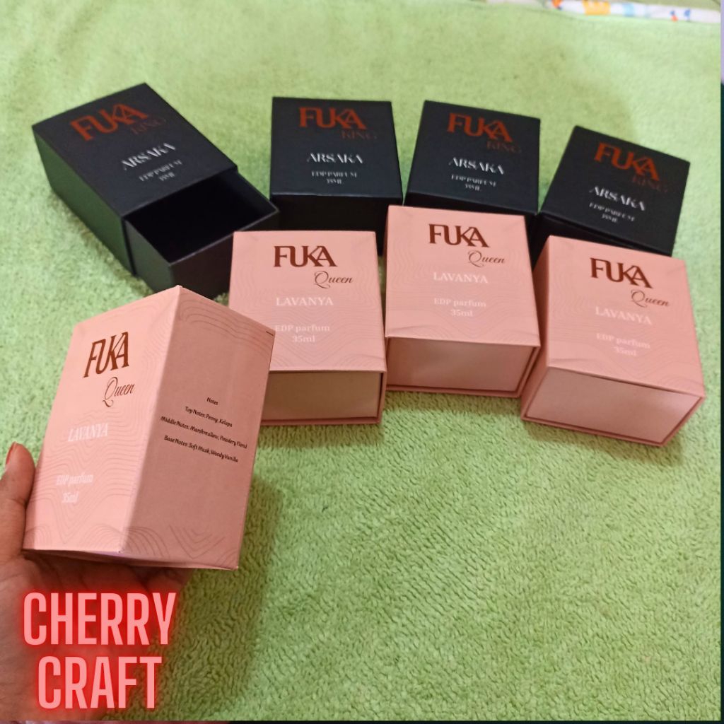 

Box Parfum 9,5x7,5x4,5 model laci fullprint laminasi doff