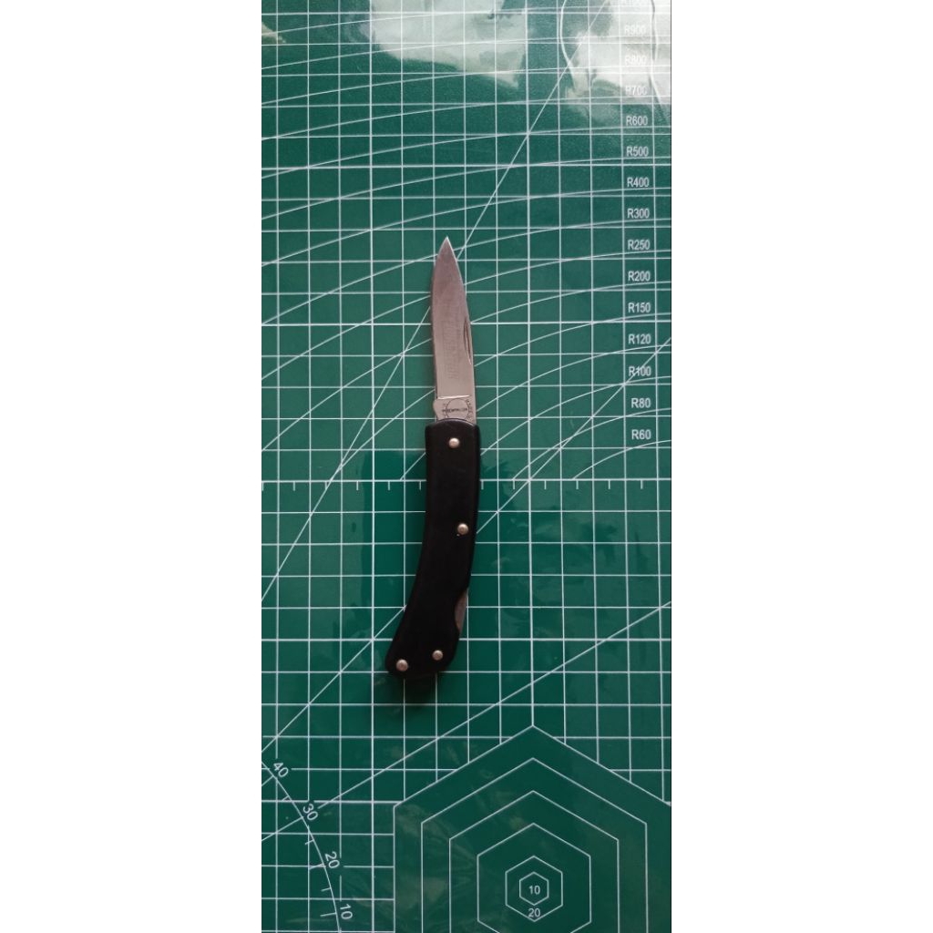 PisLip Remington Vintage Folding Pocket Knife Rocky Mountain Elk Foundation USA - Black