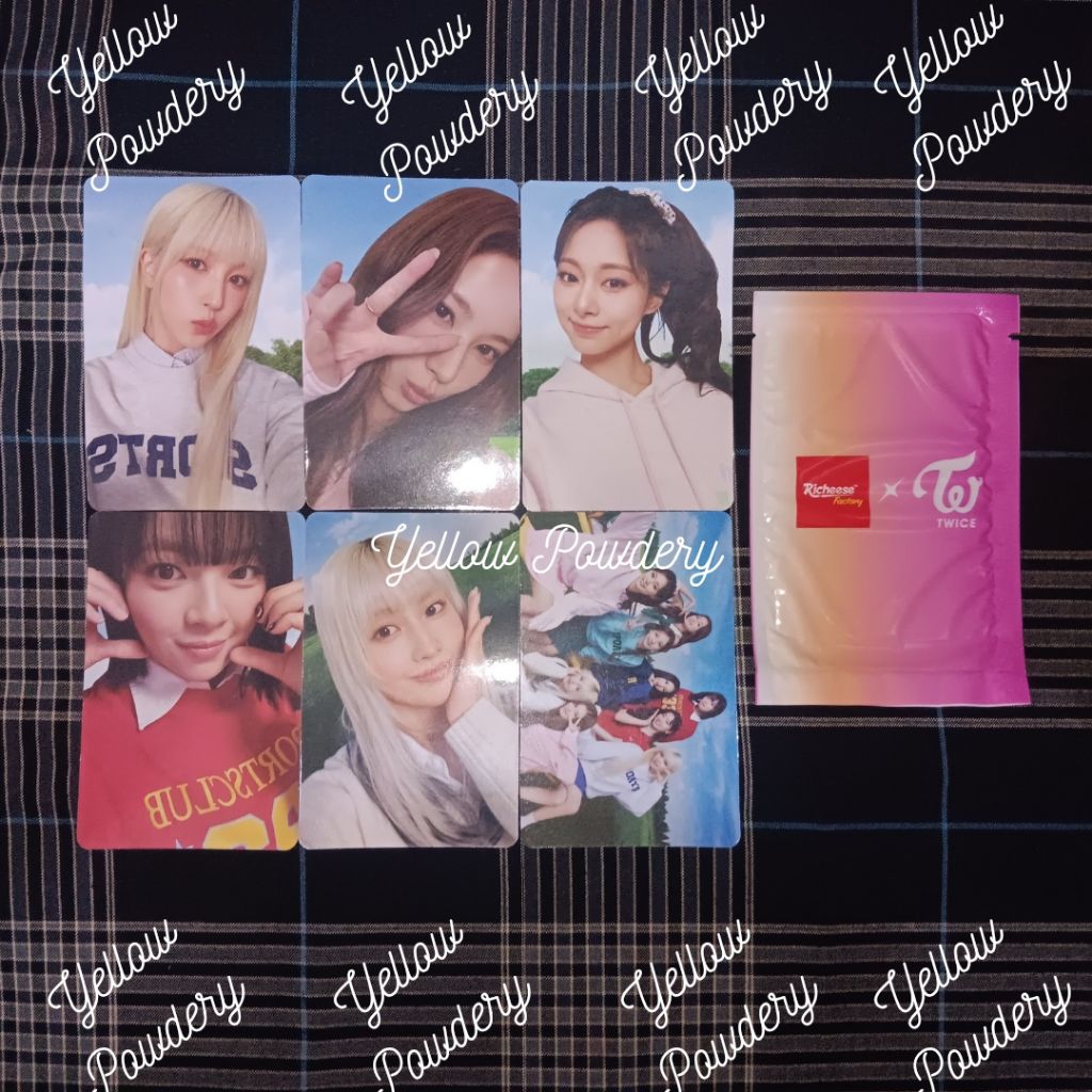 READY PHOTOCARD TWICE X RICHEESE OFFICIAL NAYEON JEONGYEON MOMO SANA JIHYO MINA DAHYUN CHAEYOUNG TZU