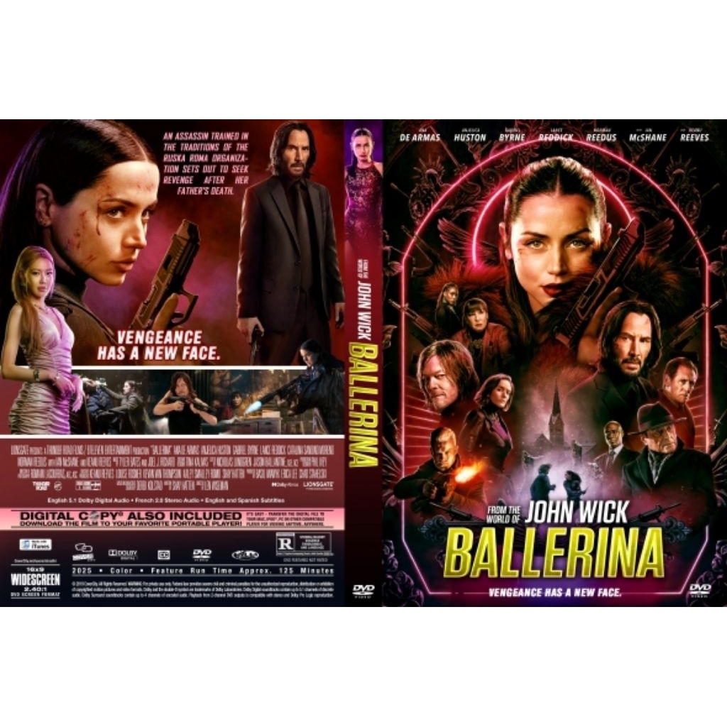 KASET DVD JOHN WICK BALLERINA TERBARU 2025-LENGKAP FULL BOX SEGEL-KASET DVD BALLERINA TERBARU 2025-K