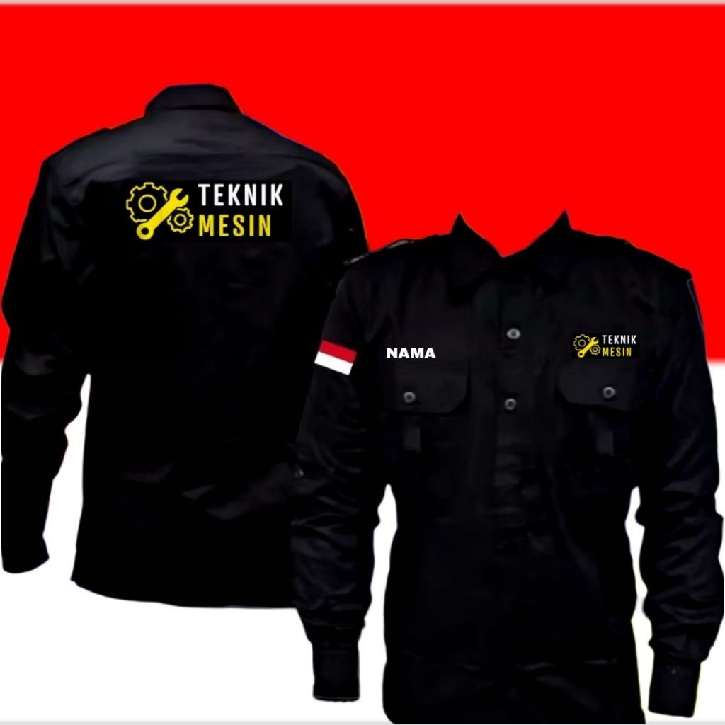 kemeja teknik mesin baju teknik mesin seragam teknik mesin Pdh teknik mesin Pdl teknik mesin kemeja 