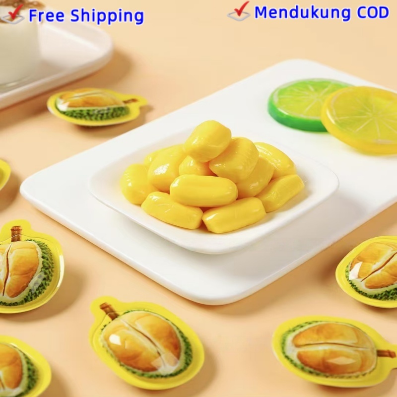

Grosir Massal Thailand Rasa Durian Permen Durian Netflix Bentuk 3D Kreatif Permen Susu Buah Kaya