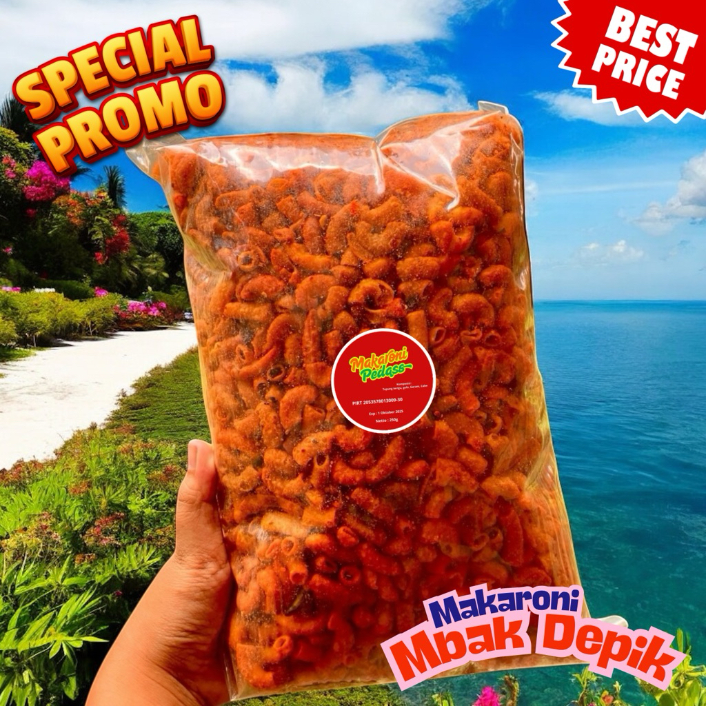 

Camilan Viral Surabaya! Makaroni Super Pedas 250 Gram