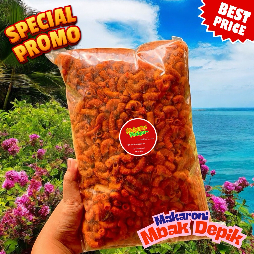 

Makaroni Garing Pedas Isi 250gr – Harga Terbaik se-Surabaya!