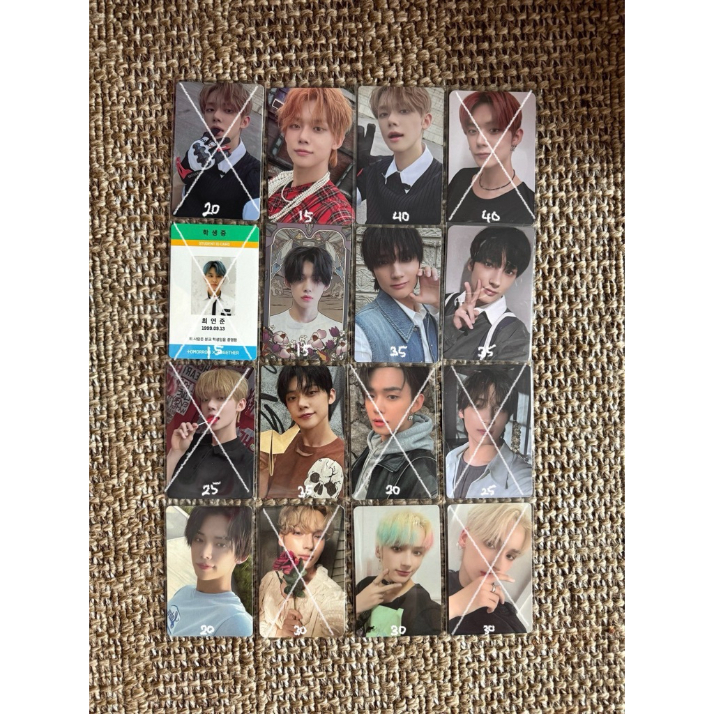 TXT YEONJUN HUENINGKAI PHOTOCARD ALBUM FREEFALL SANCTUARY FREEZE