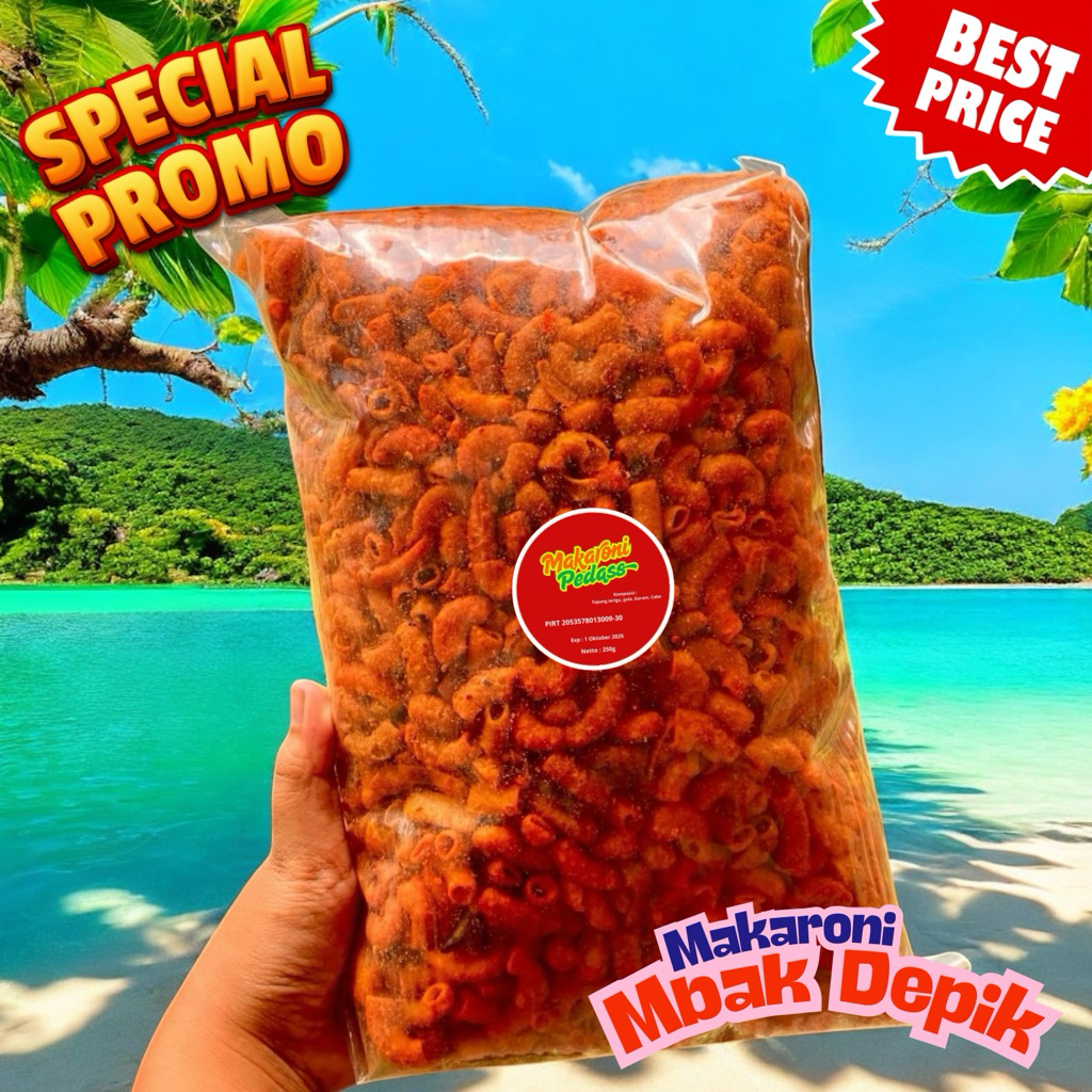 

Cemilan Surabaya – Makaroni Super Pedas Isi 250gr Termurah
