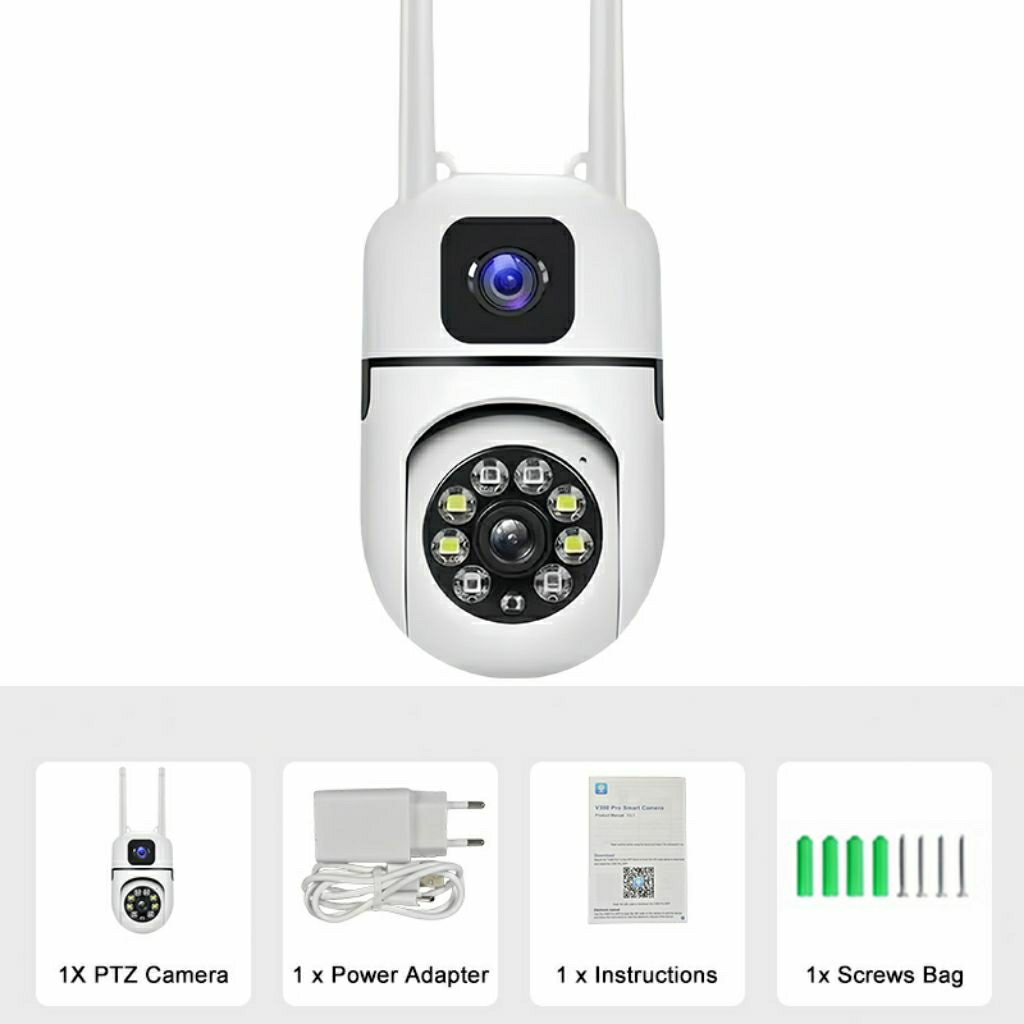 Cctv V380 Dual Camera 1080 P