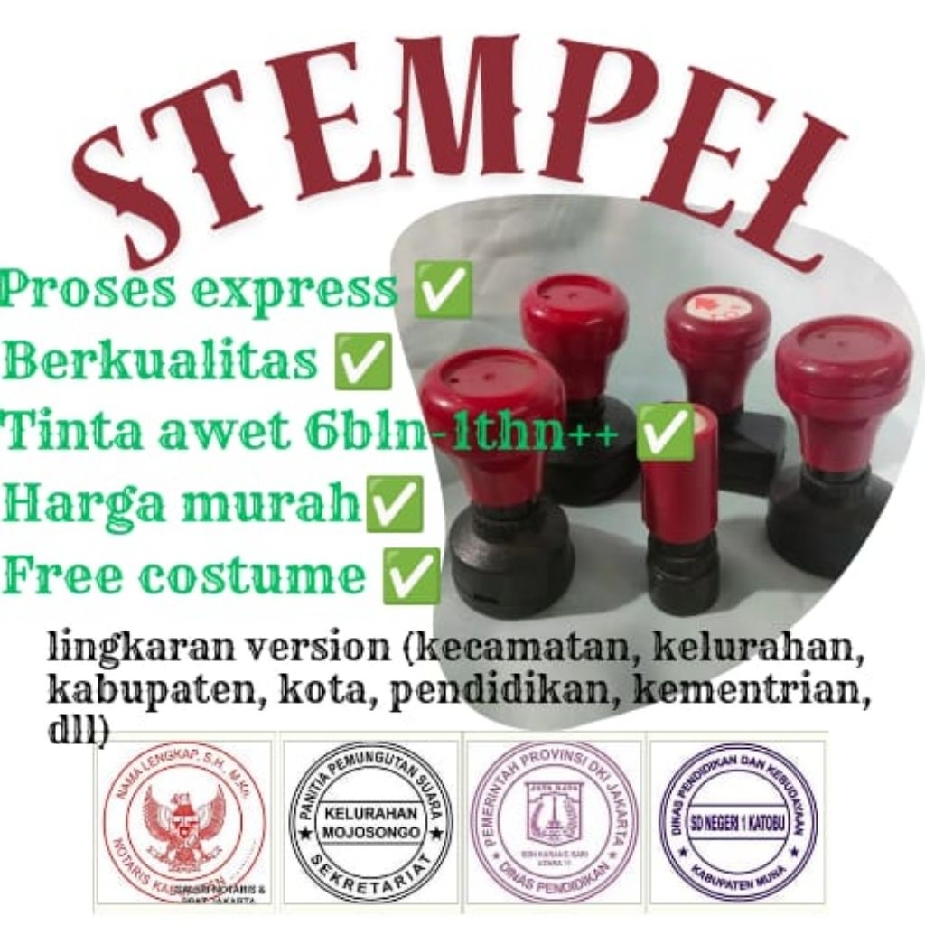 

STEMPEL BENTUK LINGKARAN