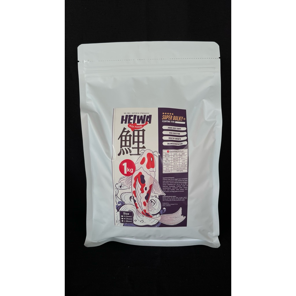 Heiwa koi food Super Bulky+ kemasan 1kg
