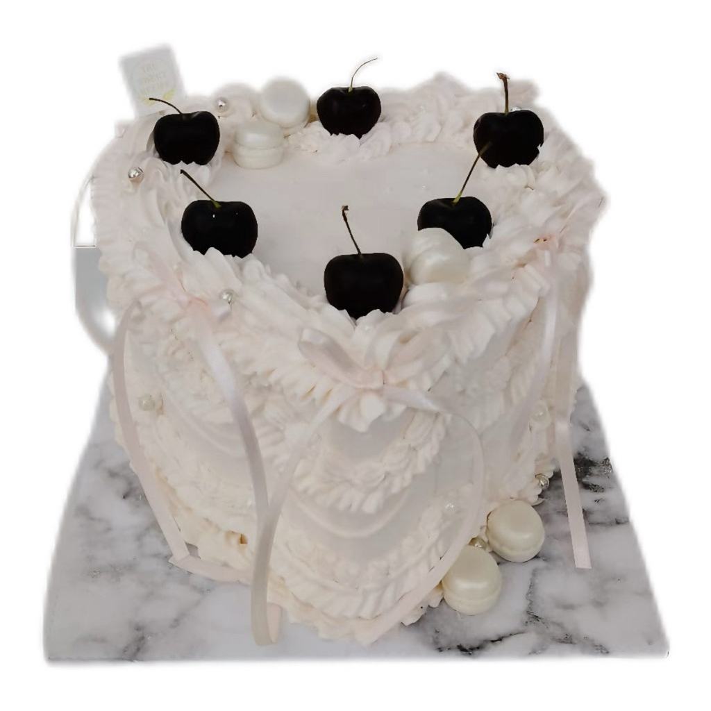 

Cake Heart With cherry
