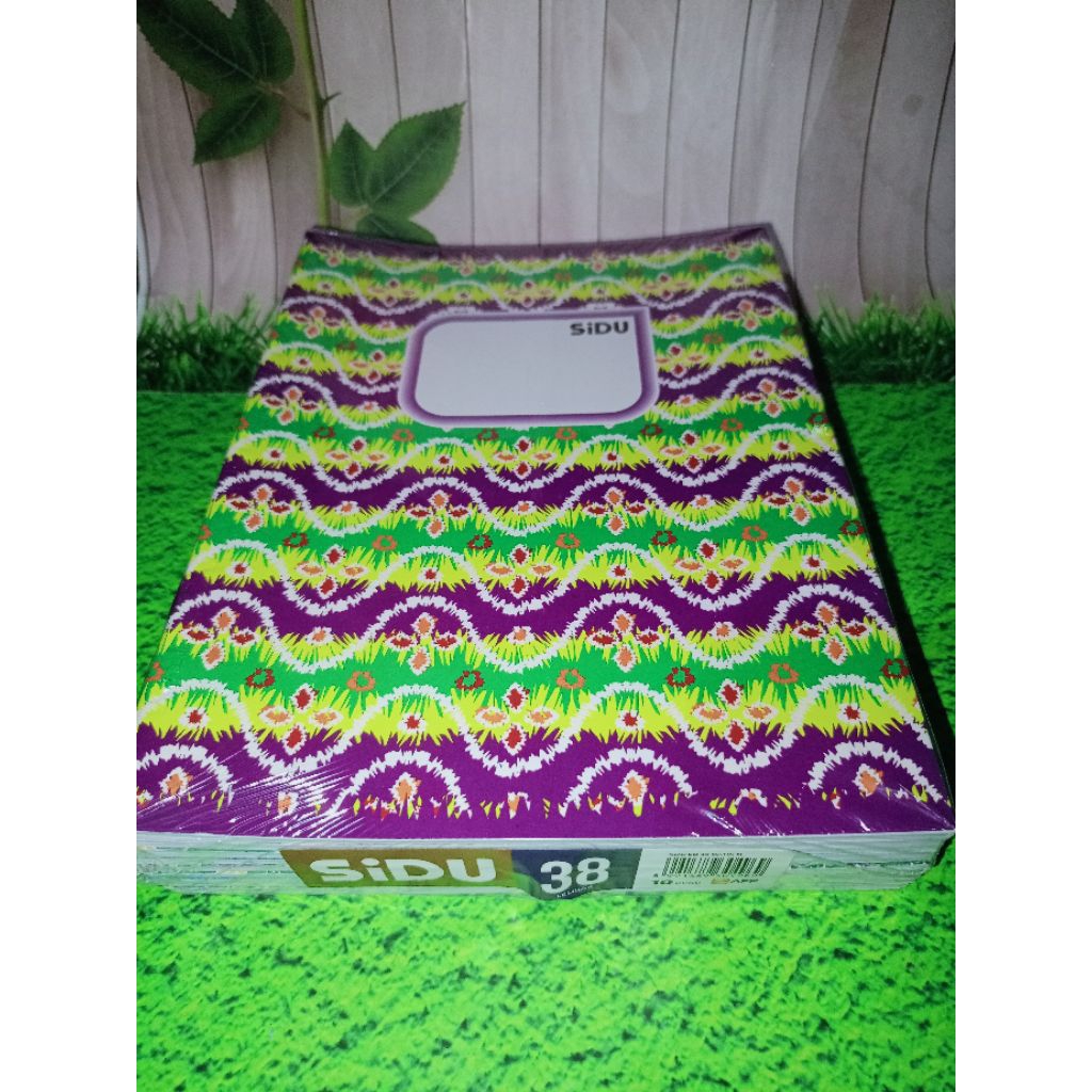 

Buku tulis sidu motif batik isi 38 lembar, isi 10 buku/pack