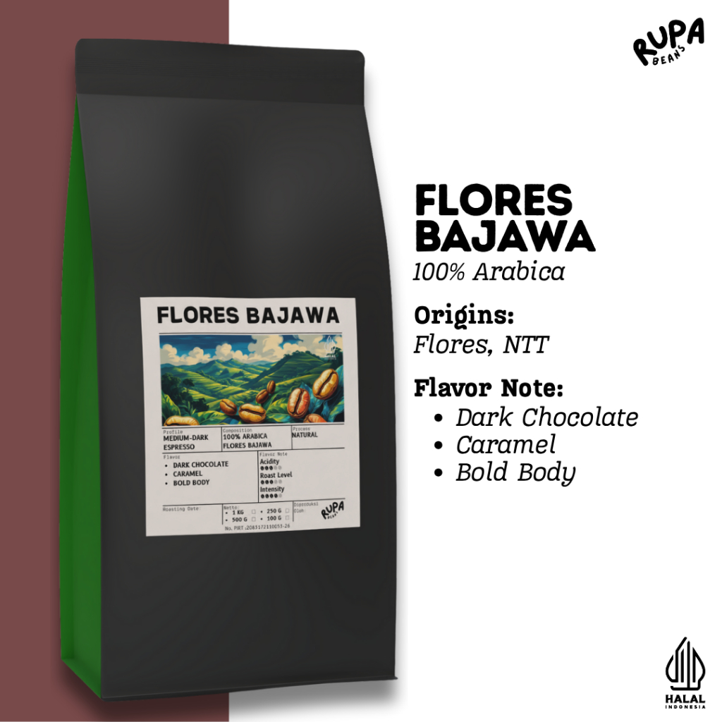 

Biji Kopi 100% Arabica Flores Bajawa by RupaBeans