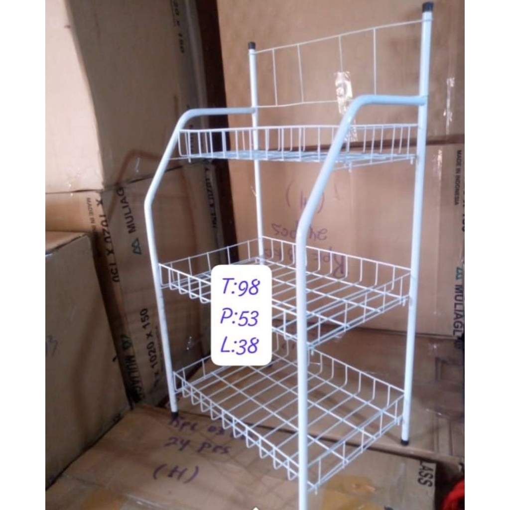 Rak roti cocok buat naruh display barang di toko atau Rak serbaguna