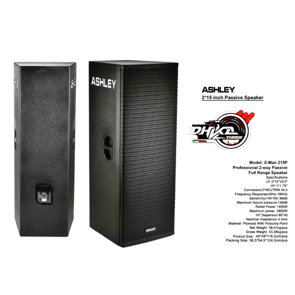 SPEAKER ASHLEY XMAN 215 P (Pasif) / SPEAKER ASHLEY XMAN 215P PASIF / Speaker Ashley Xman 215p / spea