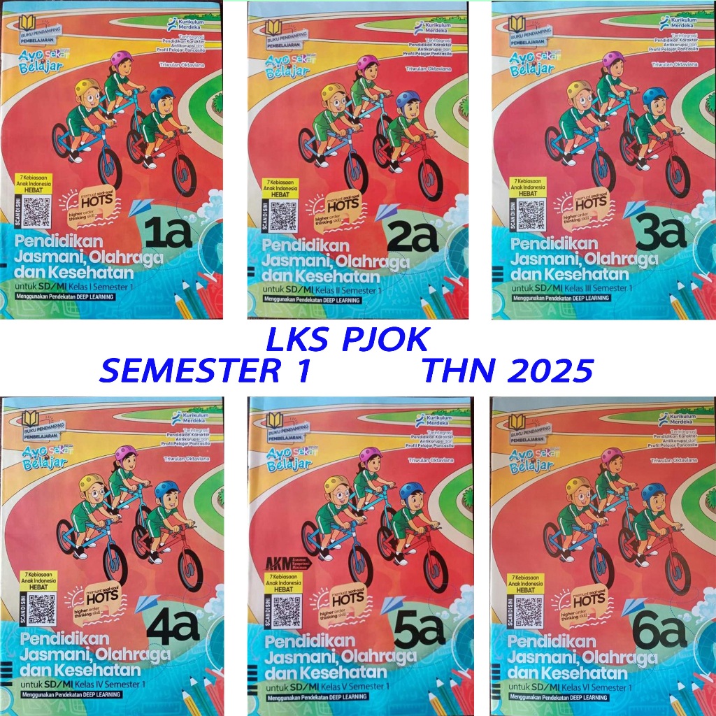 BUKU LKS PJOK KELAS 1 2 3 4 5 6 GRAHA PUSTAKA | LKS PJOK SD KELAS 1 2 3 4 5 6 GRIYA PUSTAKA PERKASA 