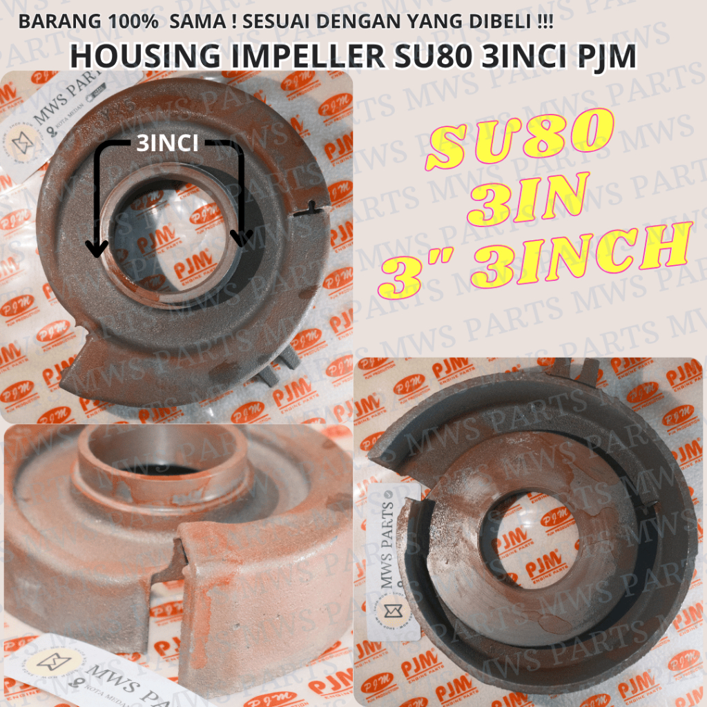 HOUSING IMPELLER SU80 RUMAH KIPAS RUMAH IMPELLER RUMAH TUTUP KIPAS KEONG RUMAH KEONGAN KIPAS POMPA A