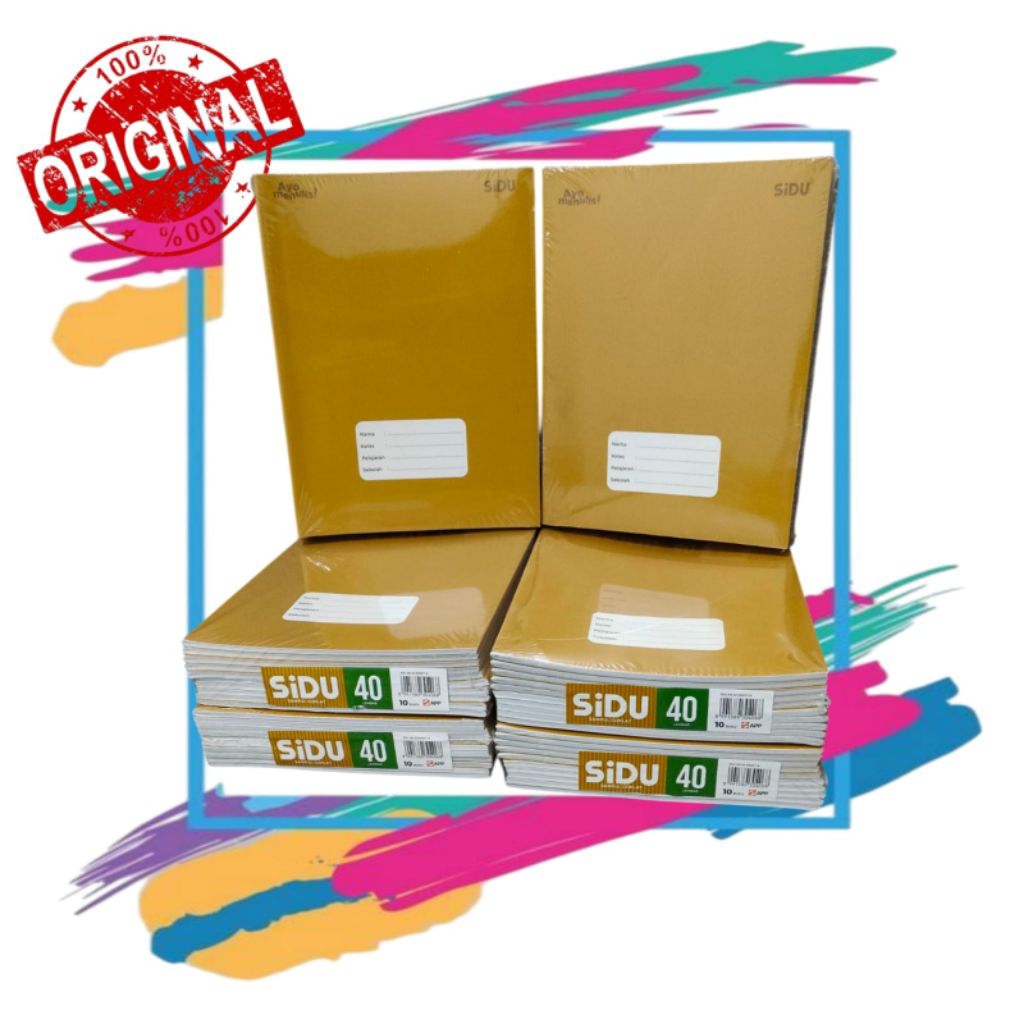 

Buku Tulis Sidu 40 Lembar Per Pack 10 Pcs